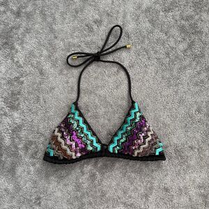Victoria Secret Black sequin bikini top